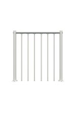 Parapeti piire vertikaalsete vardade ja PVC käsipuudega - Image 3